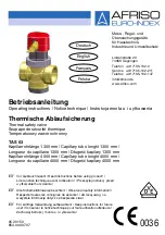 Afriso EURO-INDEX TAS 03 Operating Instructions Manual preview
