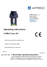 AFRISO CAPBs sens CO Operating Instructions Manual предпросмотр