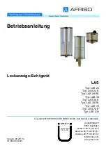 AFRISO LAS 230 Operating Instructions Manual preview