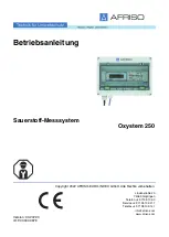 Предварительный просмотр 1 страницы AFRISO Oxystem 250 Operating Instructions Manual