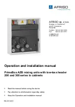 Preview for 1 page of AFRISO PrimoBox AZB Operation And Installation Manual