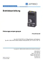 AFRISO PrimoTherm 180-2 DN 25 RTA Operating Instructions Manual preview