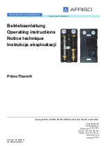 AFRISO PrimoTherm K 180-1 Operating Instructions Manual preview