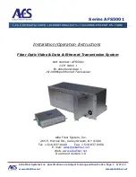 AFS AFS5001-1CRX Installation & Operation Instructions preview