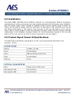 Preview for 7 page of AFS AFS5001-1CRX Installation & Operation Instructions