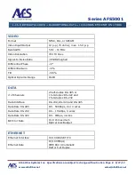 Preview for 8 page of AFS AFS5001-1CRX Installation & Operation Instructions