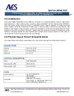 Предварительный просмотр 7 страницы AFS AFS6322 series Installation & Operation Instructions