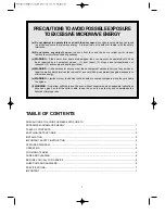 Preview for 2 page of Aftron AFMW200M Operating Instructions Manual