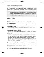 Preview for 3 page of Aftron AFMW200M Operating Instructions Manual