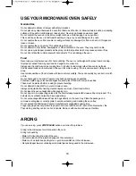 Preview for 20 page of Aftron AFMW315G Operating Instructions Manual