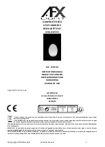 Предварительный просмотр 1 страницы afx light LED-EGG Instruction Manual