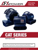 Preview for 1 page of AFX POWER CAT Series Owner'S Manual