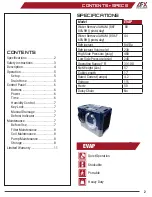 Preview for 2 page of AFX EVAP Owner'S Manual