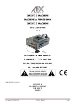 AFX FOG-COLOR-MKII Instruction Manual preview