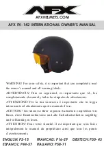 AFX FX-142 International Owner’S Manual preview