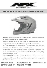 AFX FX-55 International Owner’S Manual preview