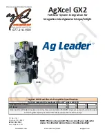 Предварительный просмотр 1 страницы Ag Leader AgXcel GX2 Manual