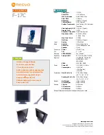 AG Neovo F-17C Specifications preview