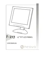 AG Neovo F-217 User Manual предпросмотр