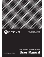 AG Neovo FS-24 User Manual preview