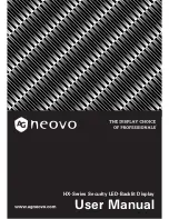 AG Neovo HX-22 User Manual preview