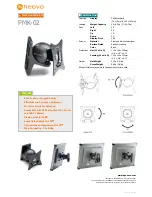 AG Neovo PMK-02 Specification предпросмотр