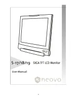 Предварительный просмотр 1 страницы AG Neovo S-17 User Manual