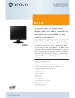 AG Neovo SC-17P Brochure & Specs предпросмотр