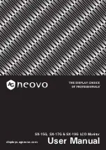 AG Neovo SX-15G User Manual предпросмотр