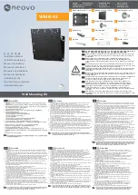 AG Neovo WMK-03 Installation Manual предпросмотр