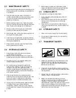 Предварительный просмотр 10 страницы AG SHIELD 405850 Operator’S Handbook And Parts Manual