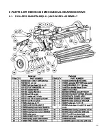 Предварительный просмотр 23 страницы AG SHIELD ReCon 200 Operator’S Handbook And Parts Manual