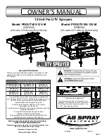 AG SPRAY 5303225 Owner'S Manual preview