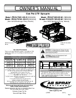 AG SPRAY 5303228 Owner'S Manual preview