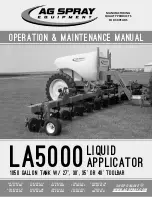 AG SPRAY LA5000 Operation & Maintenance Manual preview