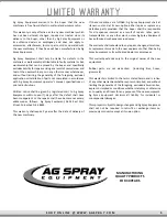 Предварительный просмотр 5 страницы AG SPRAY LA5000 Operation & Maintenance Manual