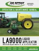 Предварительный просмотр 1 страницы AG SPRAY LA9000 Operation & Maintenance Manual