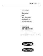 Preview for 1 page of AGA marvel 30WCM (Marvel) Installation, Operation And Maintenance Instructions