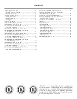 Preview for 2 page of AGA marvel 30WCM (Marvel) Installation, Operation And Maintenance Instructions