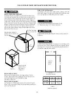 Preview for 15 page of AGA marvel 30WCM (Marvel) Installation, Operation And Maintenance Instructions