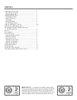 Preview for 2 page of AGA marvel 61WCM (Marvel) Installation, Operation And Maintenance Instructions