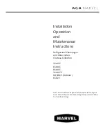 AGA marvel 6SDZE Installation And Maintenance Instructions Manual preview