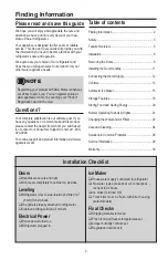 Preview for 2 page of AGA marvel AMLFDR23D Use & Installation Manual