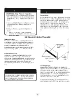 Предварительный просмотр 4 страницы AGA marvel ML15WSF3 Series Installation, Operation And Maintenance Instructions