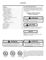 Preview for 2 page of AGA marvel ML15WSG Installation, Operation And Maintenance Instructions