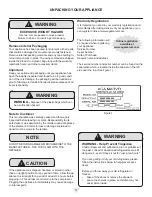 Preview for 3 page of AGA marvel ML15WSG Installation, Operation And Maintenance Instructions