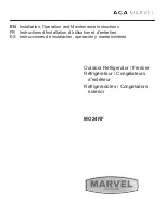 AGA marvel MO24RF Installation, Operation And Maintenance Instructions preview