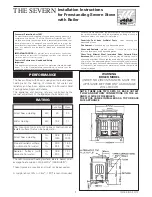 Aga-Rayburn THE SEVERN Installation Instructions Manual preview