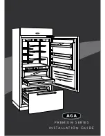 AGA 599 Premium Wine Cellar Series Installation Manual preview