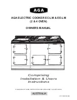 Предварительный просмотр 1 страницы AGA EC LM Owner'S Manual